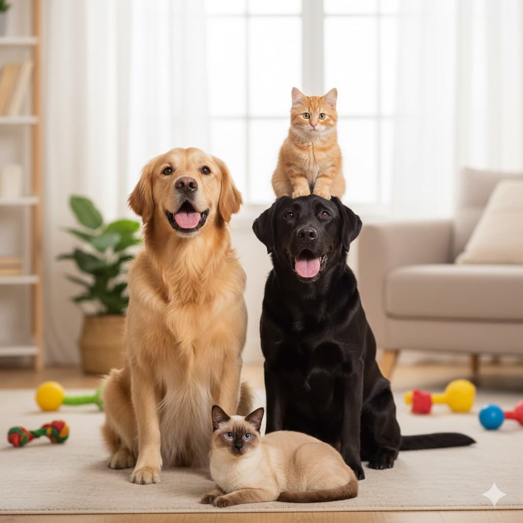 Pet nutrition background